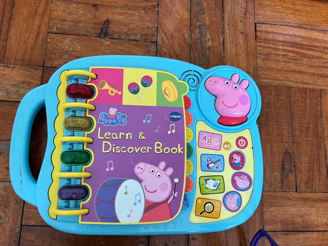 Vtech Learn & Discover Book (Category: Infant Playtime) located in Quezon City. Submitted by ccbargains (Listing ID 1190334993, Image 1). Description: Retails 2999 Hard to Find Super good deal for peppa lovers Batteries not included.