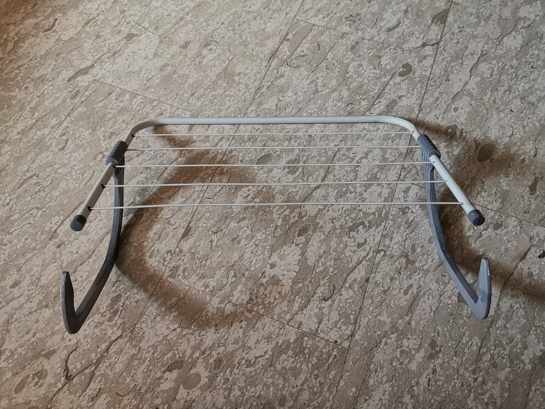 Wall hanging airer clothes drying rack foldable, Furniture & Home