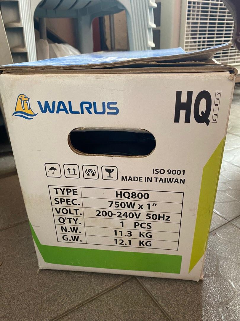 Walrus water pump hq800, Furniture & Home Living, Home Improvement