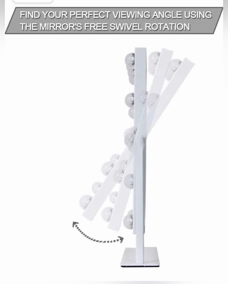 Waneway Lighted Vanity Mirror with 12 x 3W Dimmable LED Bulbs and