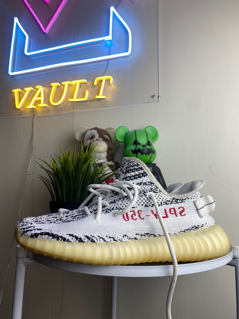 Yeezy zebra shop neon