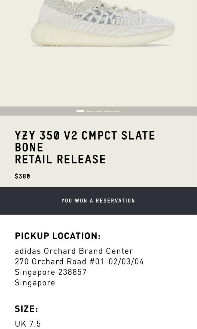 Yeezy 350 V2 Cmpct Slate Bone, Men's Fashion, Footwear, Sneakers on  Carousell