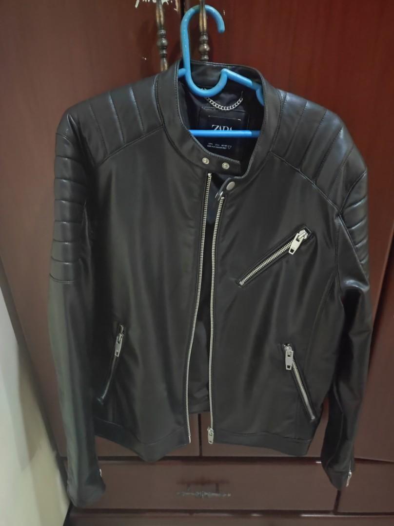 Zara Leather Jacket, Women's Fashion, Coats, Jackets and Outerwear on