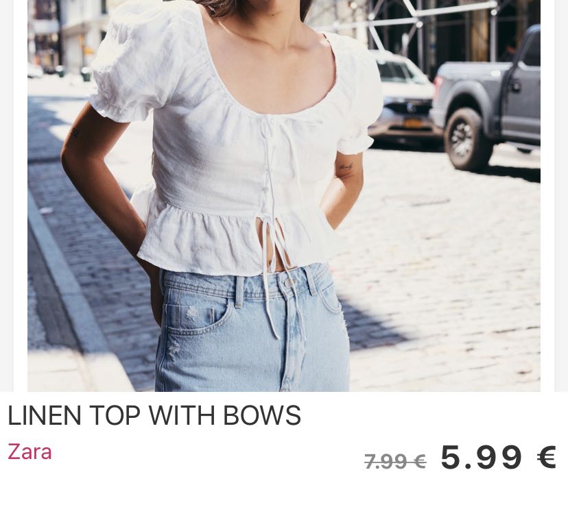 ZARA ORI white linen blouse top button tie ribbon frill lace ruffle