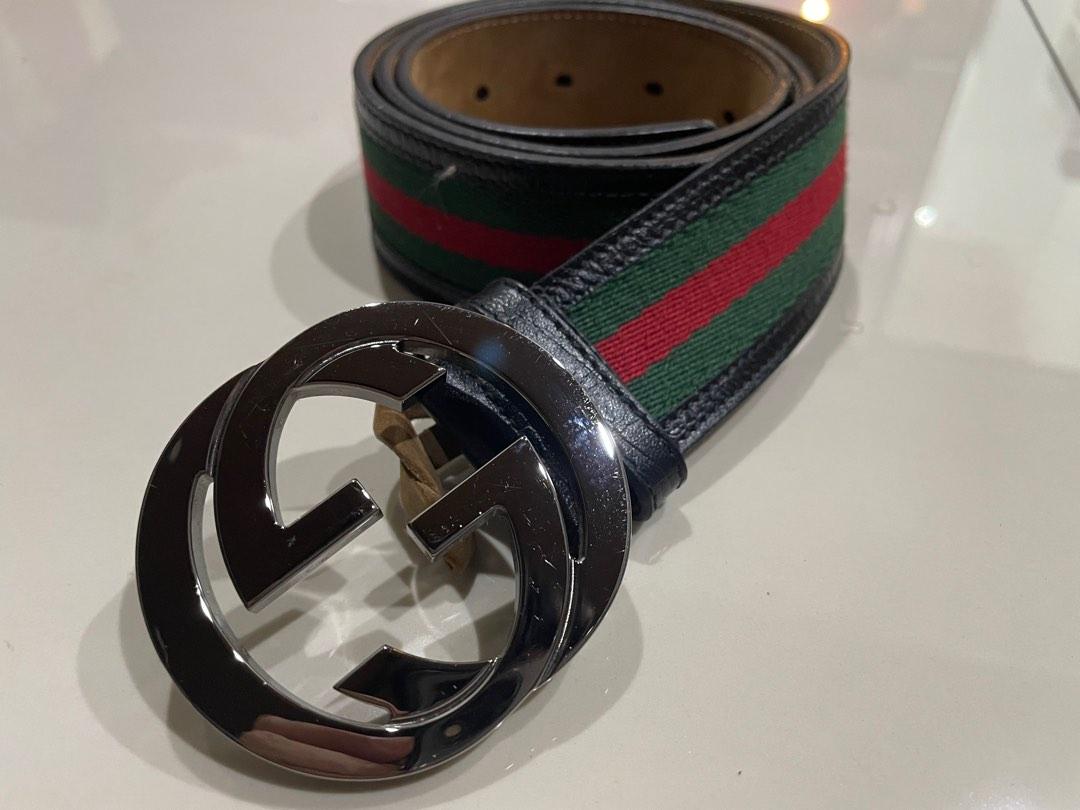 Mens gucci belt size 34 sales