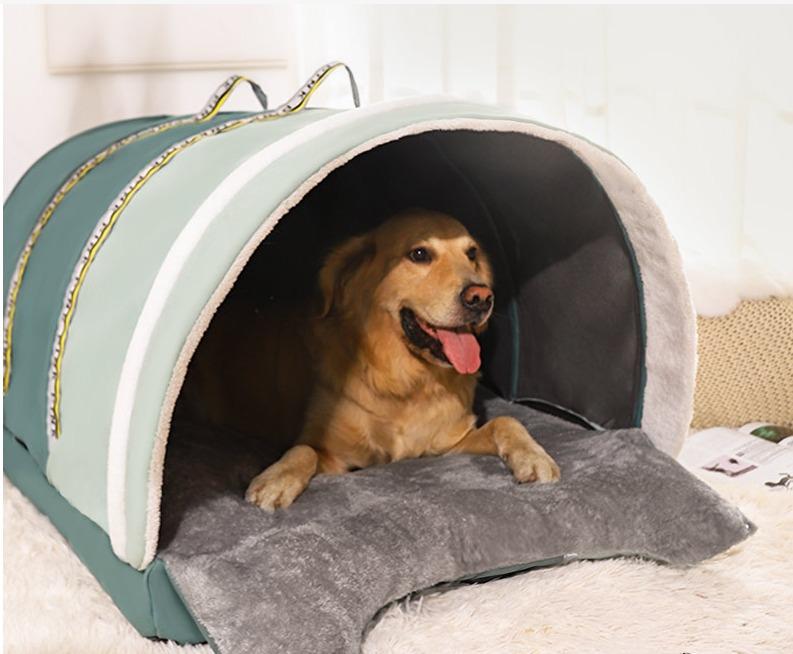 2 in 1 Cozy Dog House Large Medium and Small Pet Bed Pet cage Cat Mat Matress Pet house Pet Crave Cat Sleeping House Pet Condo Sofa Pet Supplies Homes Other Pet Accessories