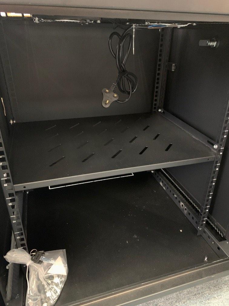 [last unit] 12u, 600mm depth server rack with castor wheels, Computers ...