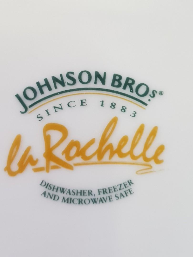 3 pcs Johnson Brothers La Rochelle (Category: Dinnerware & Cutlery) located in Los Banos. Submitted by fab_minimalist (Listing ID 1190552588, Image 3). Description: 1 pc pasta plate 1 pc saucer 1 pc cup.
