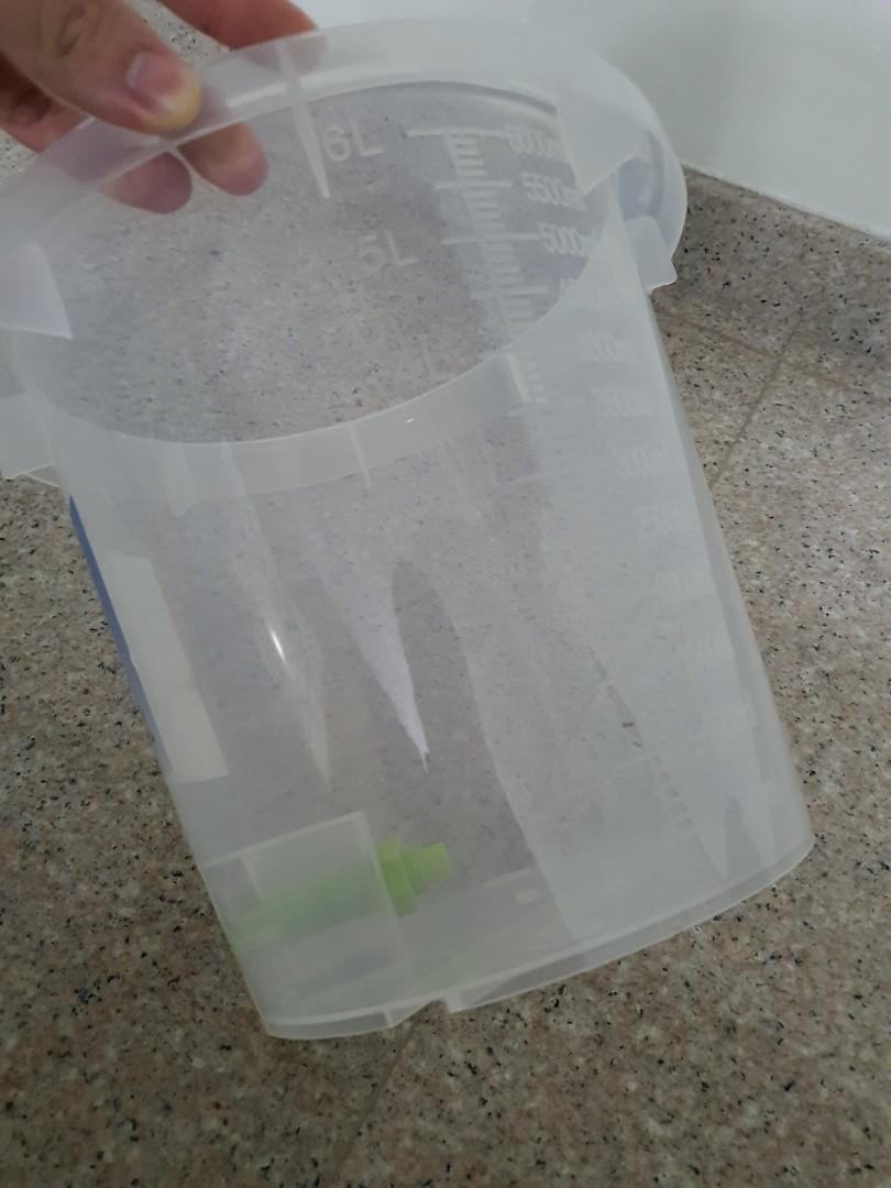 6L Water Drip Bucket Water change pail for shrimp , fish , aquarium Refill water top up