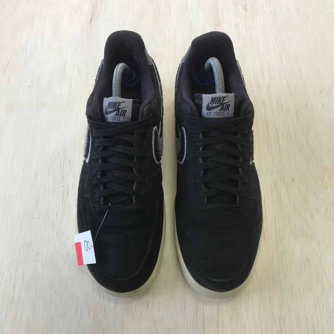 Air force 1 low 3d chenille swoosh black cool grey on sale