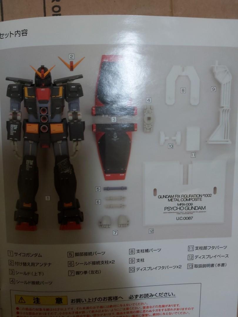 1002 #1002 Zeta Gundam UC0087 機動戰士高達Z MRX-009 PSYCHO GUNDAM