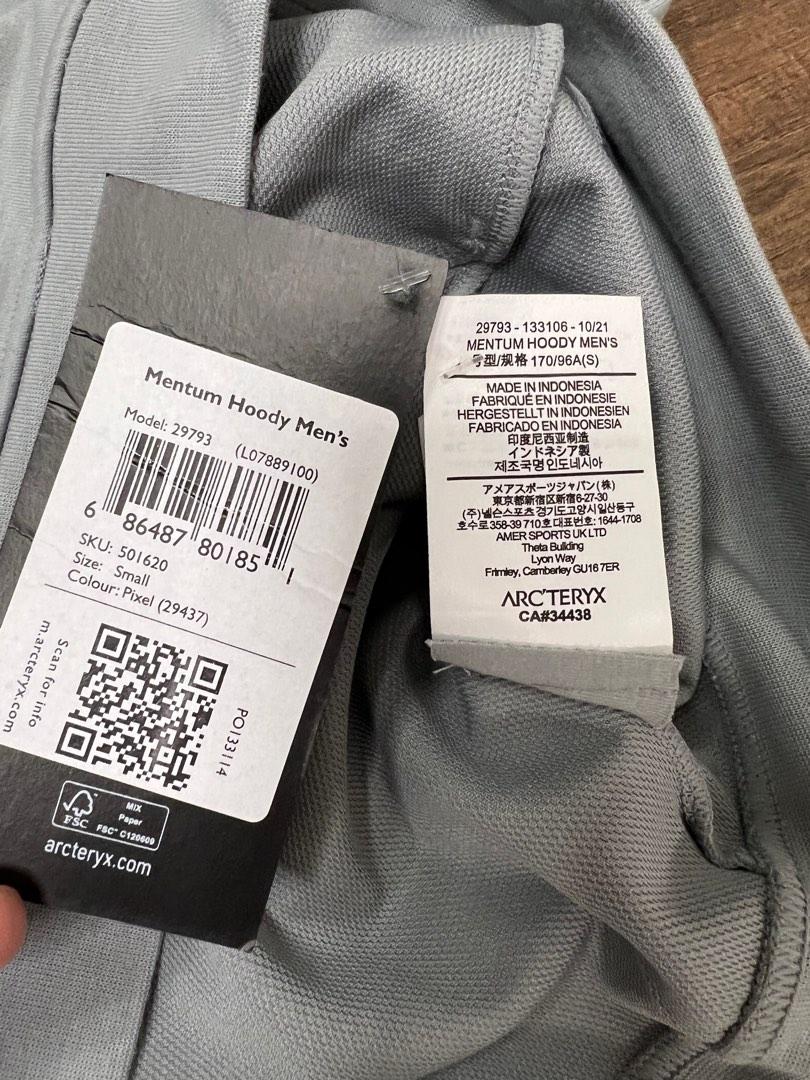 全新Arcteryx Mentun Hoody Mens 輕身衛衣（Size S-M 碼）, 男裝, 運動服裝- Carousell