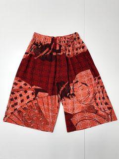 典藏版 Homme Plisse 三宅一生 浮世繪 紅橘色 6分褲 男女可穿