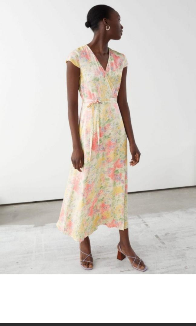 And other stories floral wrap dress store