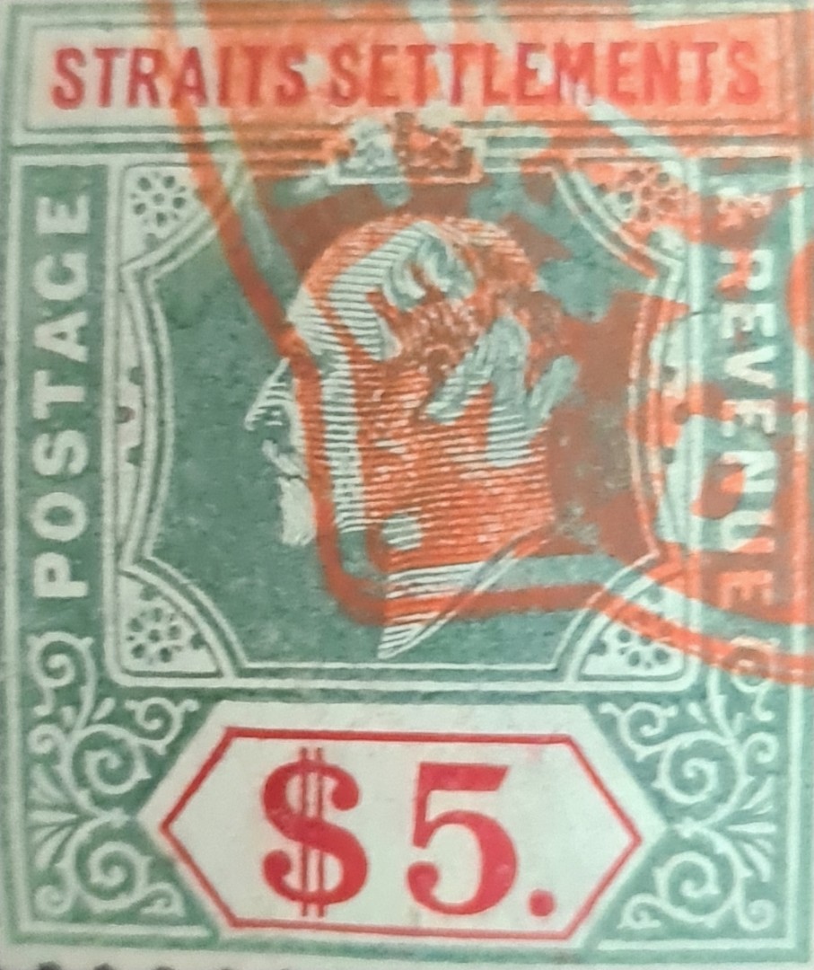 STRAITS SETTLEMENTS Postage and Revenue Stamp 19041910 King Edward VII