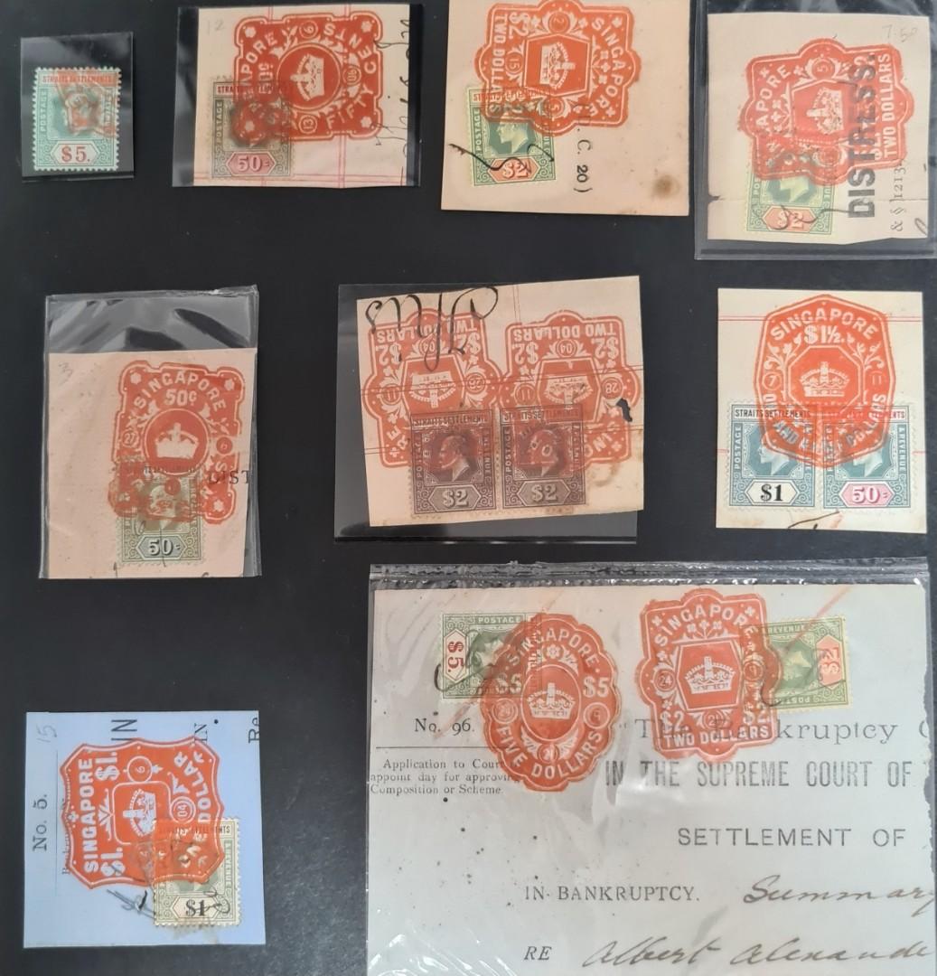 STRAITS SETTLEMENTS Postage and Revenue Stamp 19041910 King Edward VII