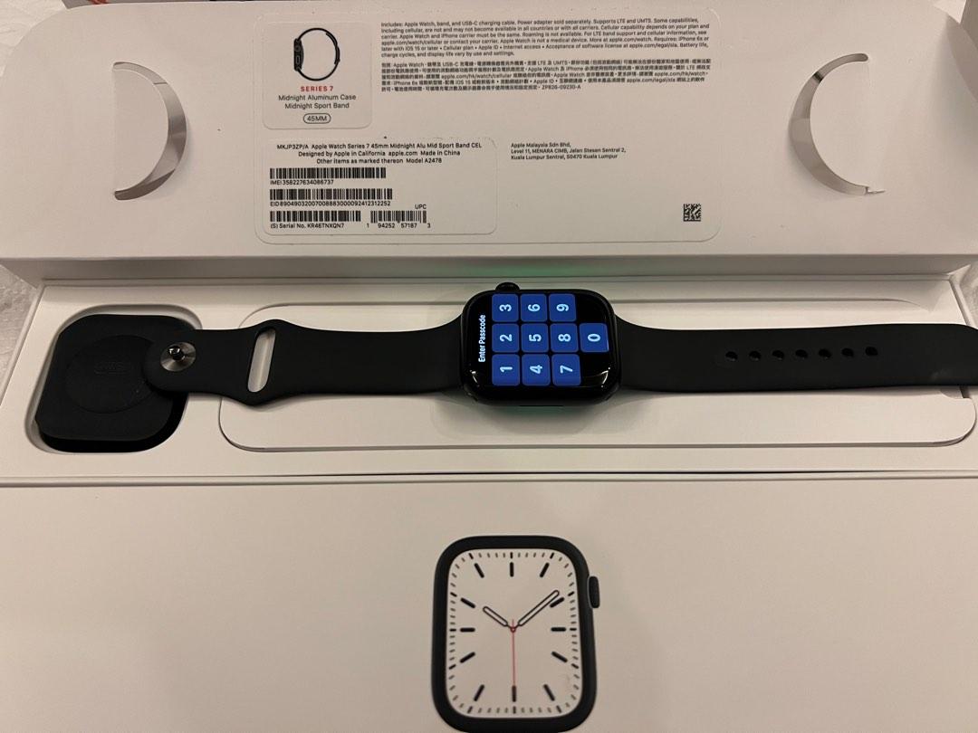 Apple Watch Series7 45mm GPS セルラー ミッドナイト