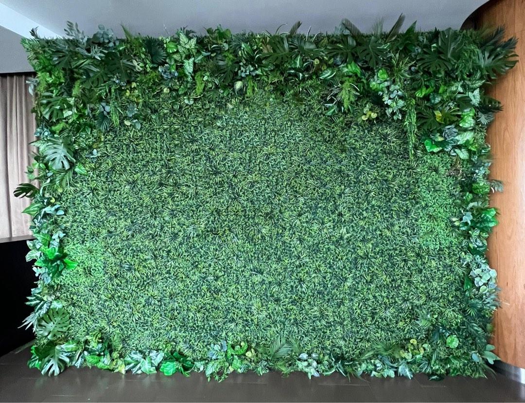 Artificial Grass Wall / Backdrop, Furniture & Home Living, Home Decor