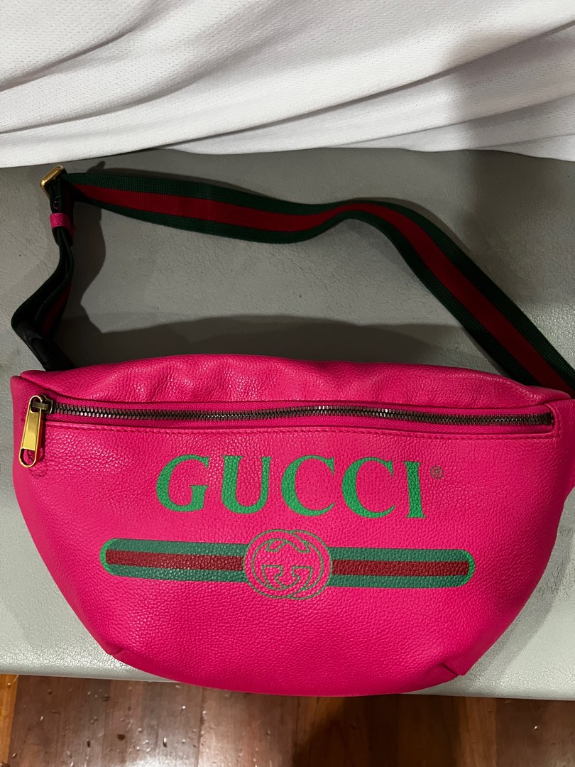 Hot pink hotsell gucci fanny pack
