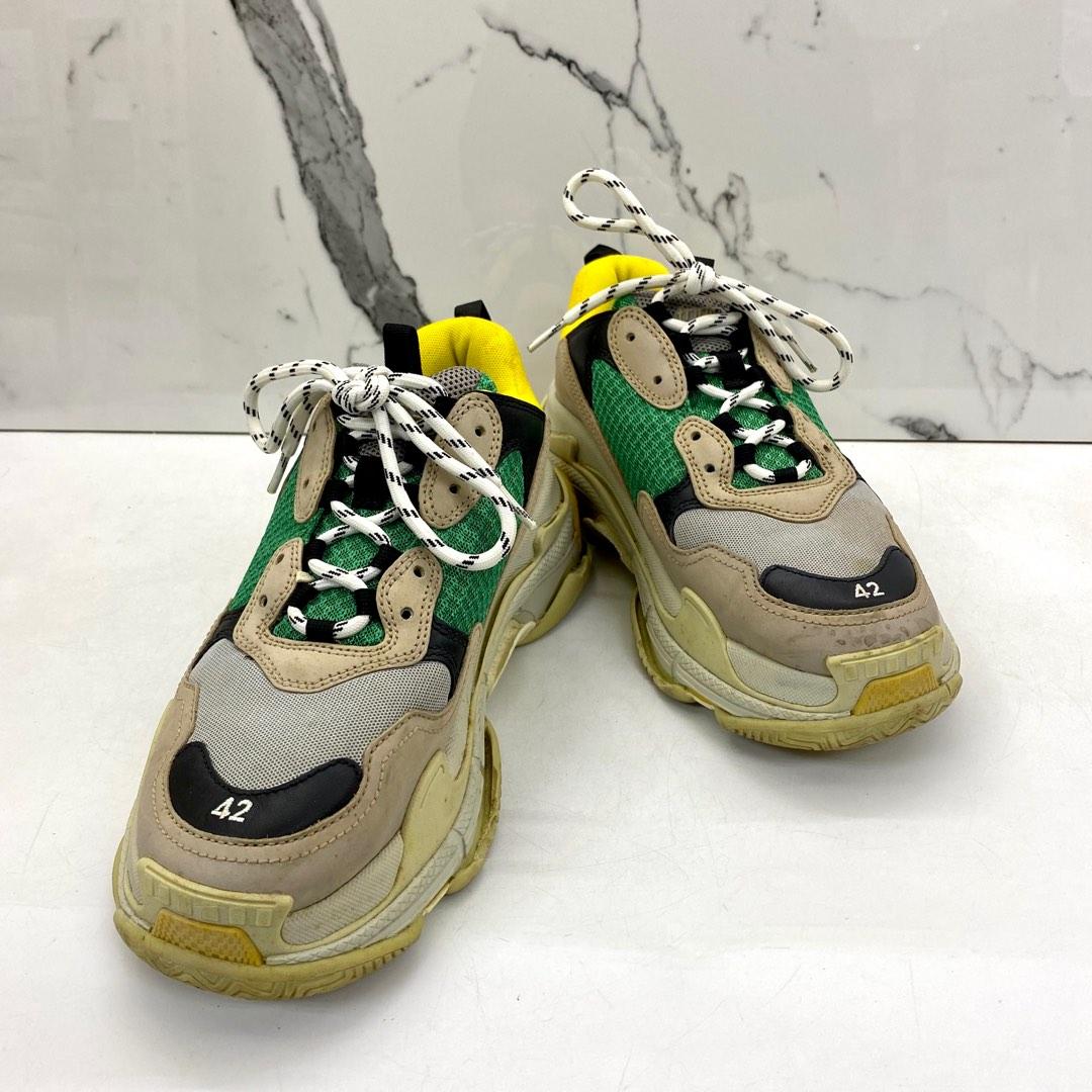 Balenciaga triple s green yellow store