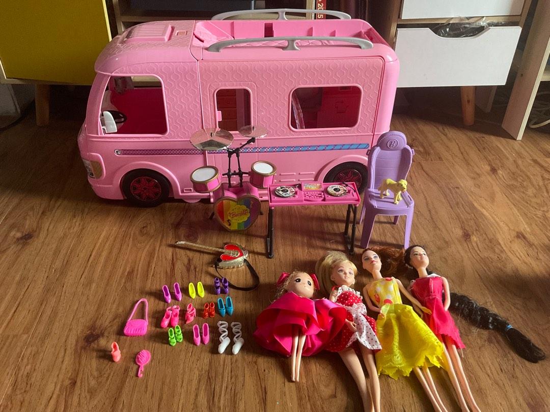 Barbie Camper Van & Dolls accessories, Hobbies & Toys, Toys & Games on Carousell