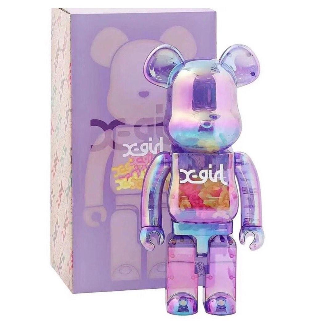 日本製】 MEDICOM TOY - 新品即納 BE@RBRICK X-girl CLEAR PURPLE 1000 ...