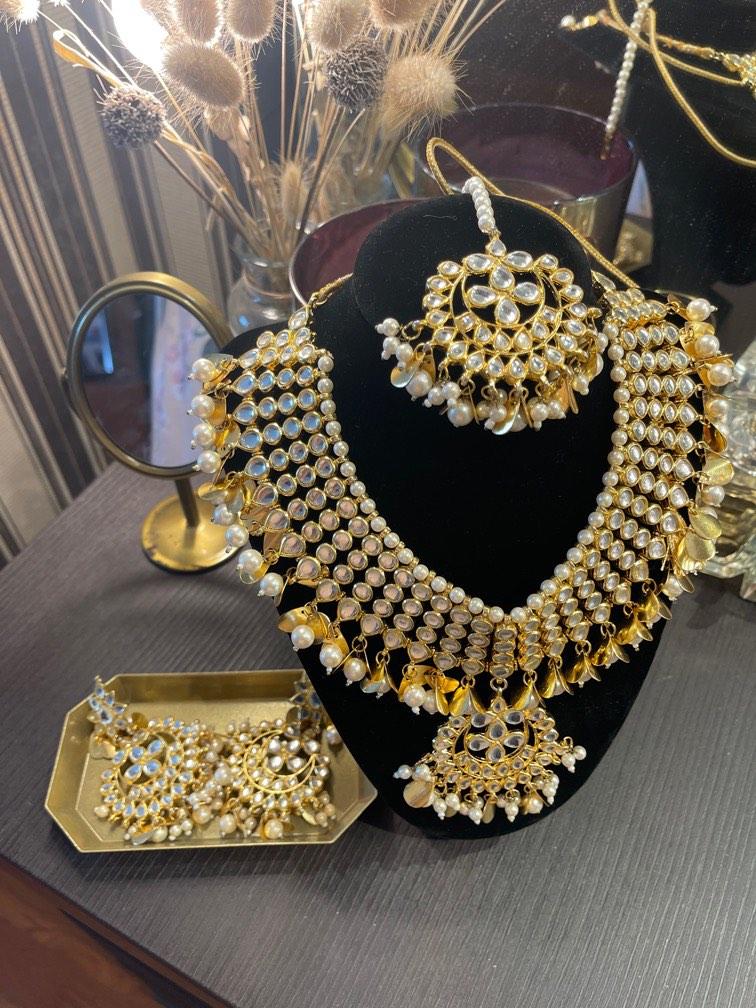 Gold bridal new arrivals necklace with price