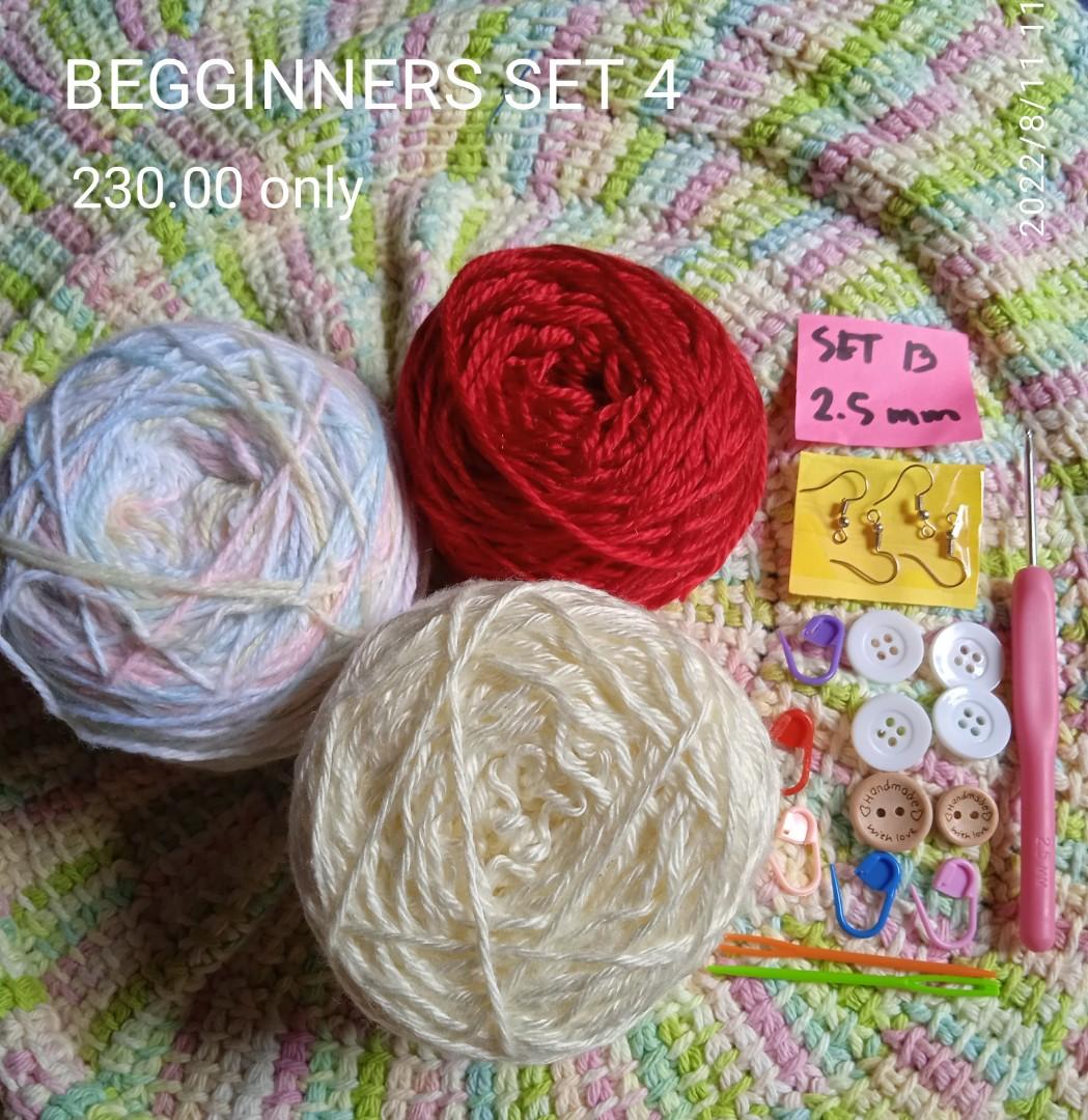 beginners set complete set gantsilyo crochet, Hobbies & Toys