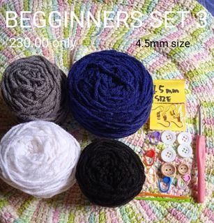 beginners set complete set gantsilyo crochet
