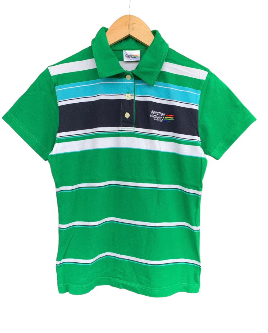 Benetton Formula 1 Polo Shirt, Men's Fashion, Tops & Sets, Tshirts ...