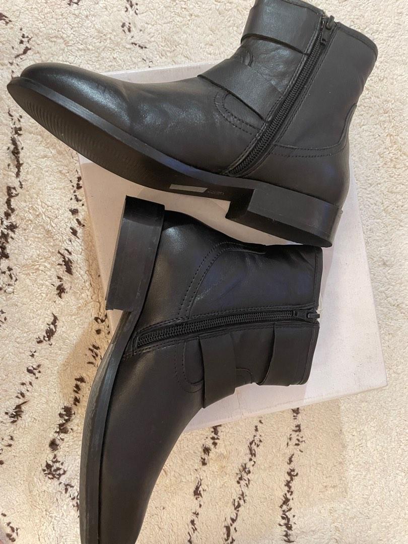 women's black biker boots