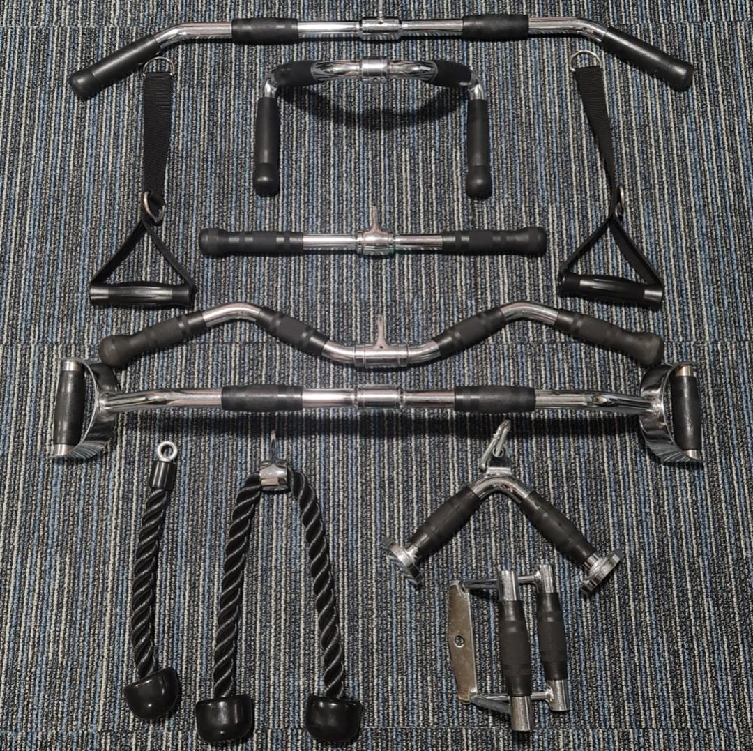 Gym shop equipment attachments