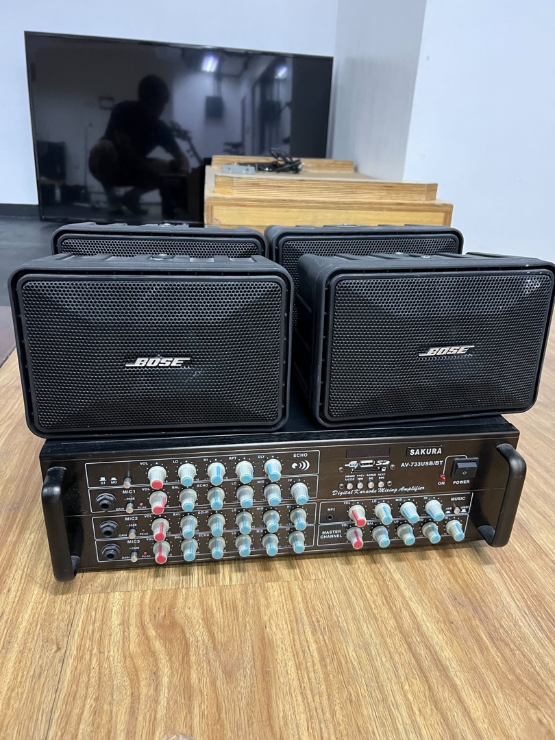 Bose Speakers (original) + Sakura Amplifier Package Deal, Audio