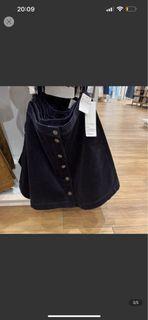 Brand new corduroy skirt dark blue