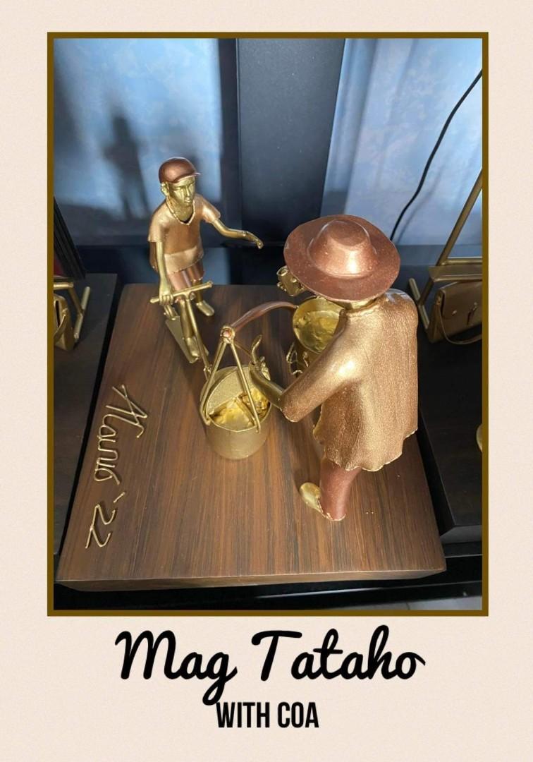 Brass MAGTATAHO sculpture by ANGELITO CACNIO., Hobbies & Toys