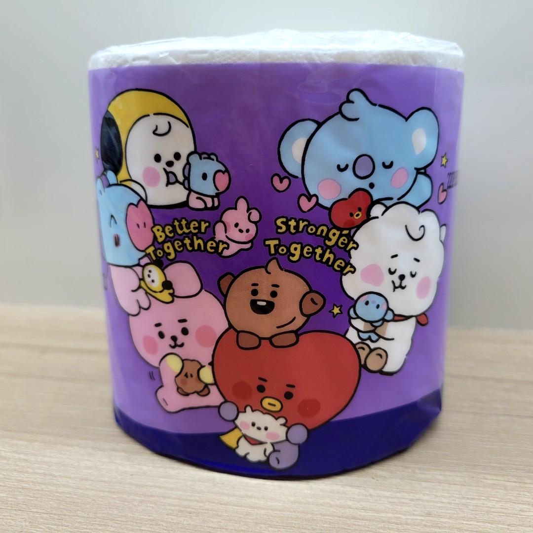 BTS BT21 Vinda Prestige Bathroom Tissue 3 ply, Hobbies & Toys