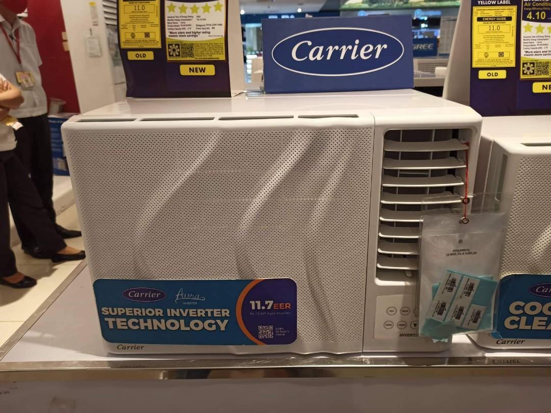 Carrier window type inverter tv home appliances air conditioning