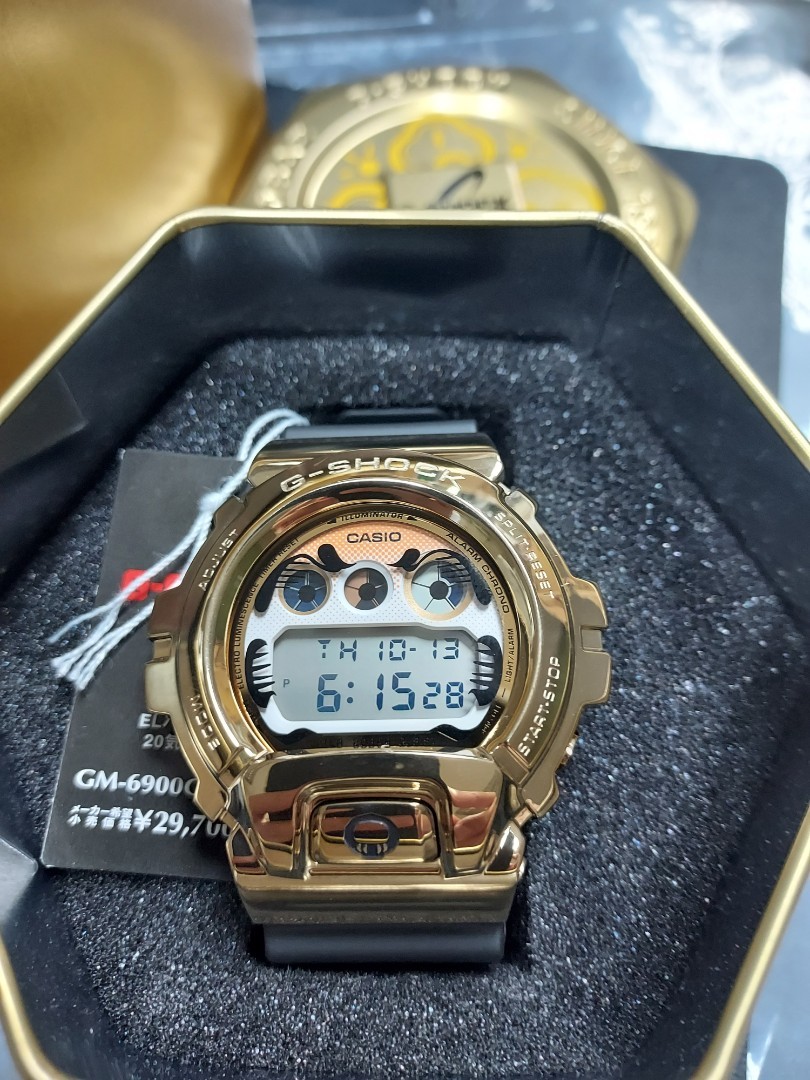 CASIO G-SHOCK 達磨ゴールド GM-6900GDA 三っ目金色ゴールド 腕時計 美 ...