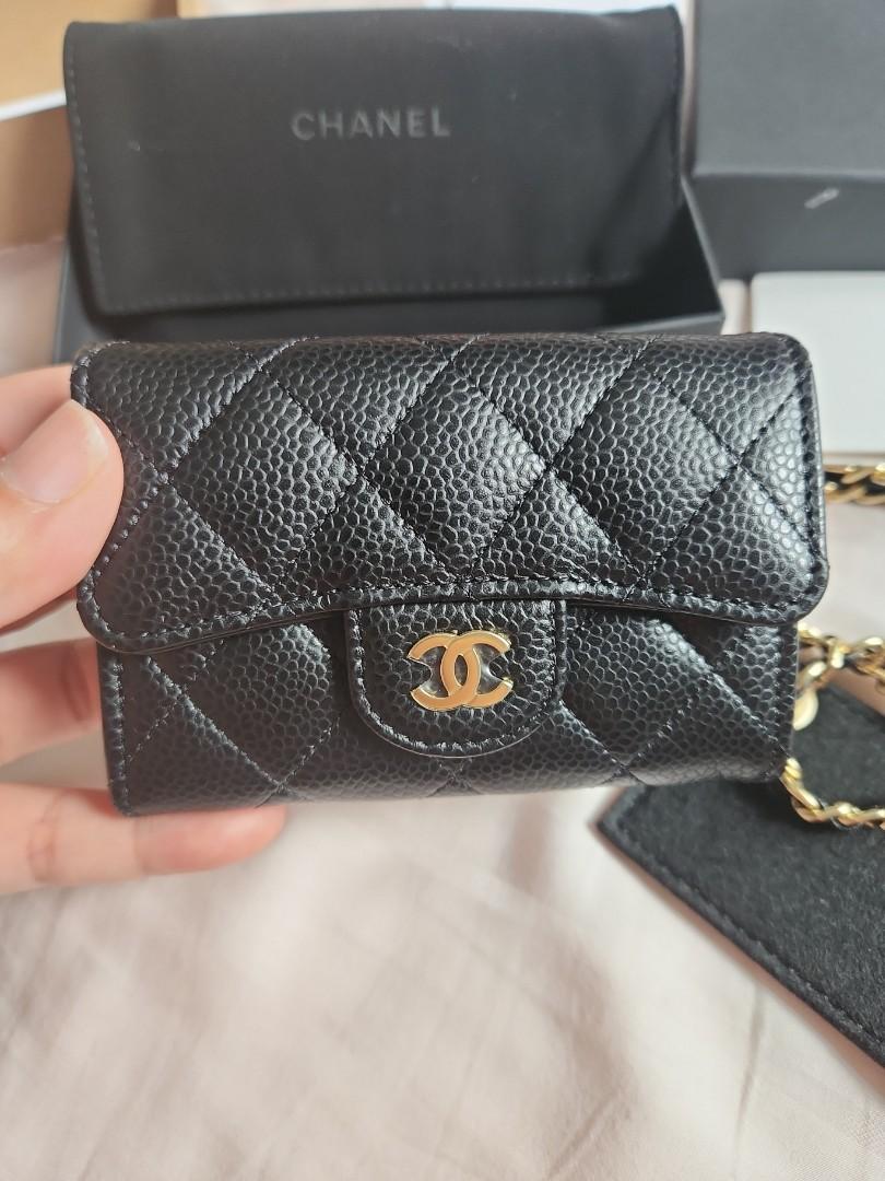 Chanel cf card holder, Women's Fashion, Bags & Wallets, Wallets & Card