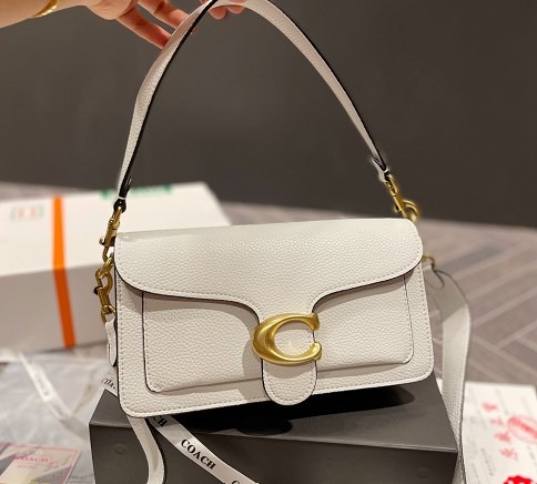 COACH TABBY 26 WHITE, Women's Fashion, Bags & Wallets, Shoulder Bags on ...