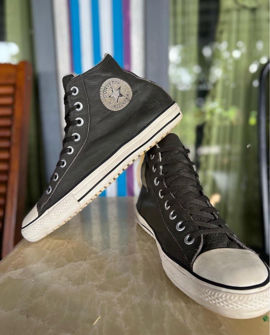 Converse shearling leather hot sale
