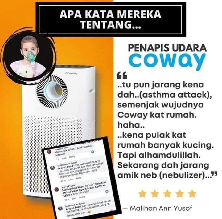 Coway STORM RM70 TV Home Appliances Air Purifiers