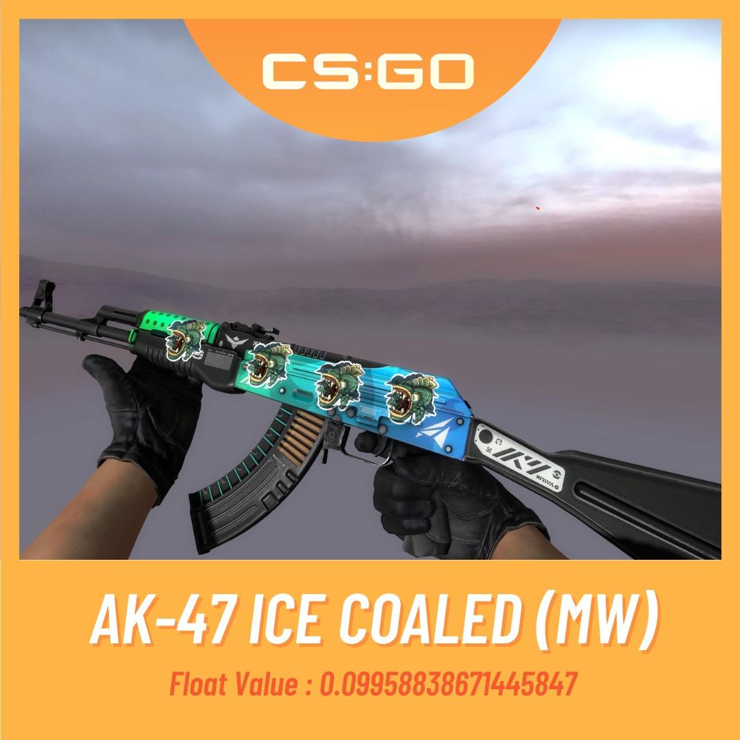 CSGO AK47 Ice Coaled Skin Wear/float, 42 OFF