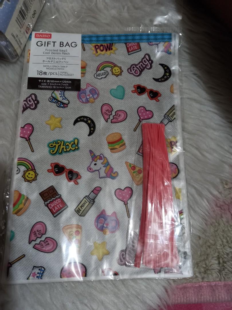 Daiso Gift Bag Set of 18, Hobbies & Toys, Stationary & Craft, Craft