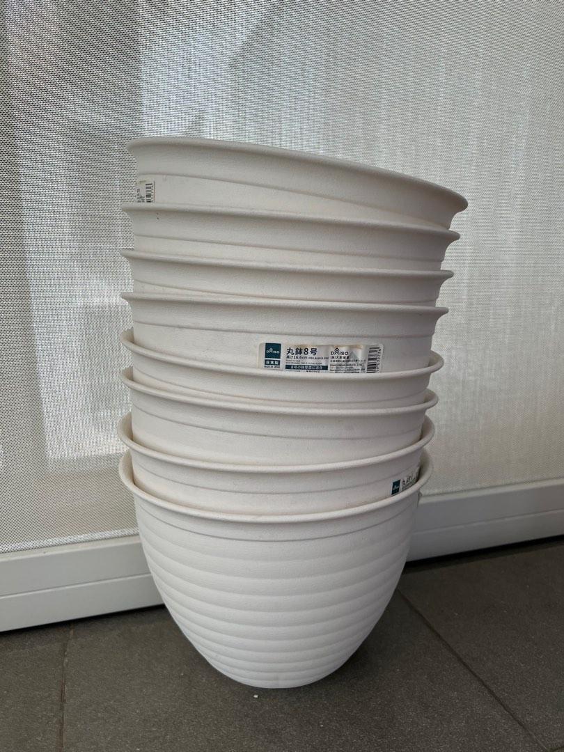 Daiso pots, Furniture & Home Living, Gardening, Pots & Planters on