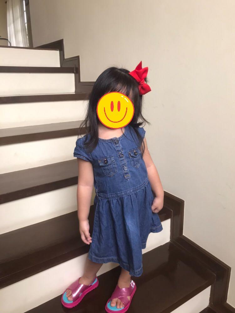 Denim dress 2 3t Babies Kids Babies Kids Fashion on Carousell