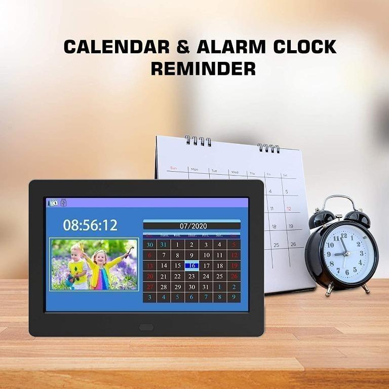 Digital Photo Frame with Calendar Clock 7 Inch 280x800 High Resolution