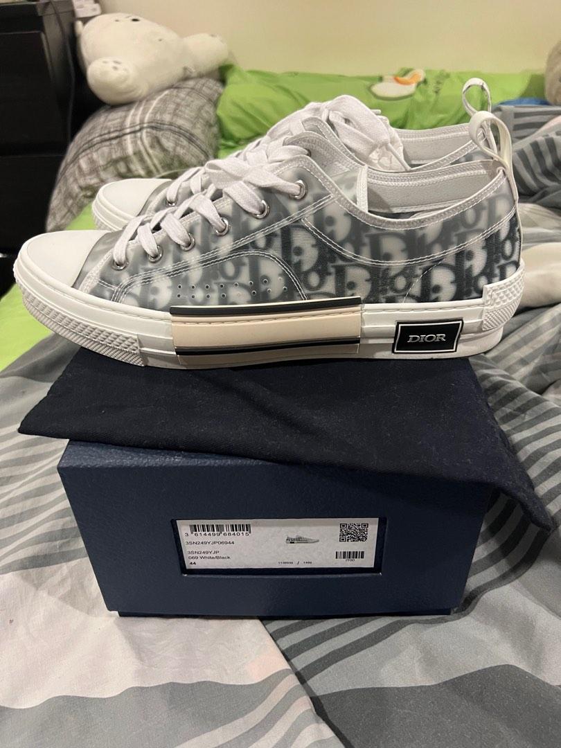 CHRISTIAN DIOR B23 LOWTOP CANVAS WITH DIOR AND SHAWN MOTIF SNEAKER