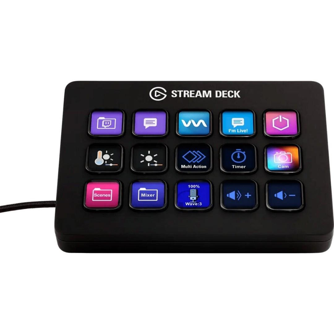 ELGATO STREAM DECK MK.2 (EL-10GBA9901) (Category: Other Accessories) located in San Juan City. Submitted by blueswitchpc (Listing ID 1190516085, Image 1). Description: ELGATO STREAM DECK MK.2 (EL-10GBA9901). STREAM DECK MK.2 - BLACK Evolve Your Content Stream Deck features 15 customizable LCD keys to control apps and platforms. Hit the Elgato Marketplace for app plugins, icons, tracks plus effects, and keep your setup fresh with interchangeable f