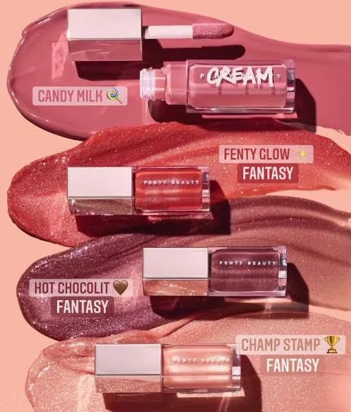FENTY BEAUTY FULLSIZE LIPGLOSS Candy milk, Beauty & Personal Care